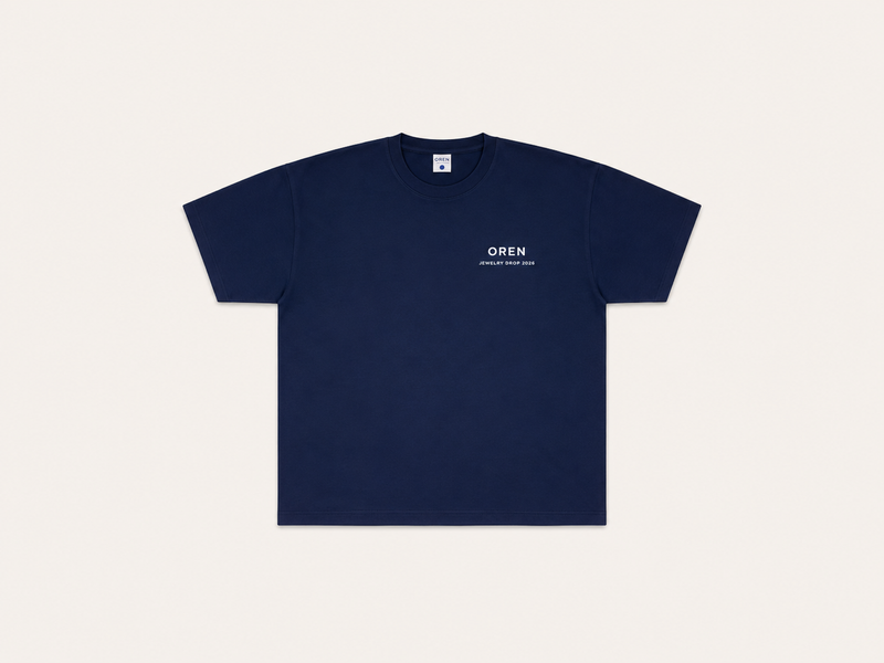 The Stamp Tee — Navy