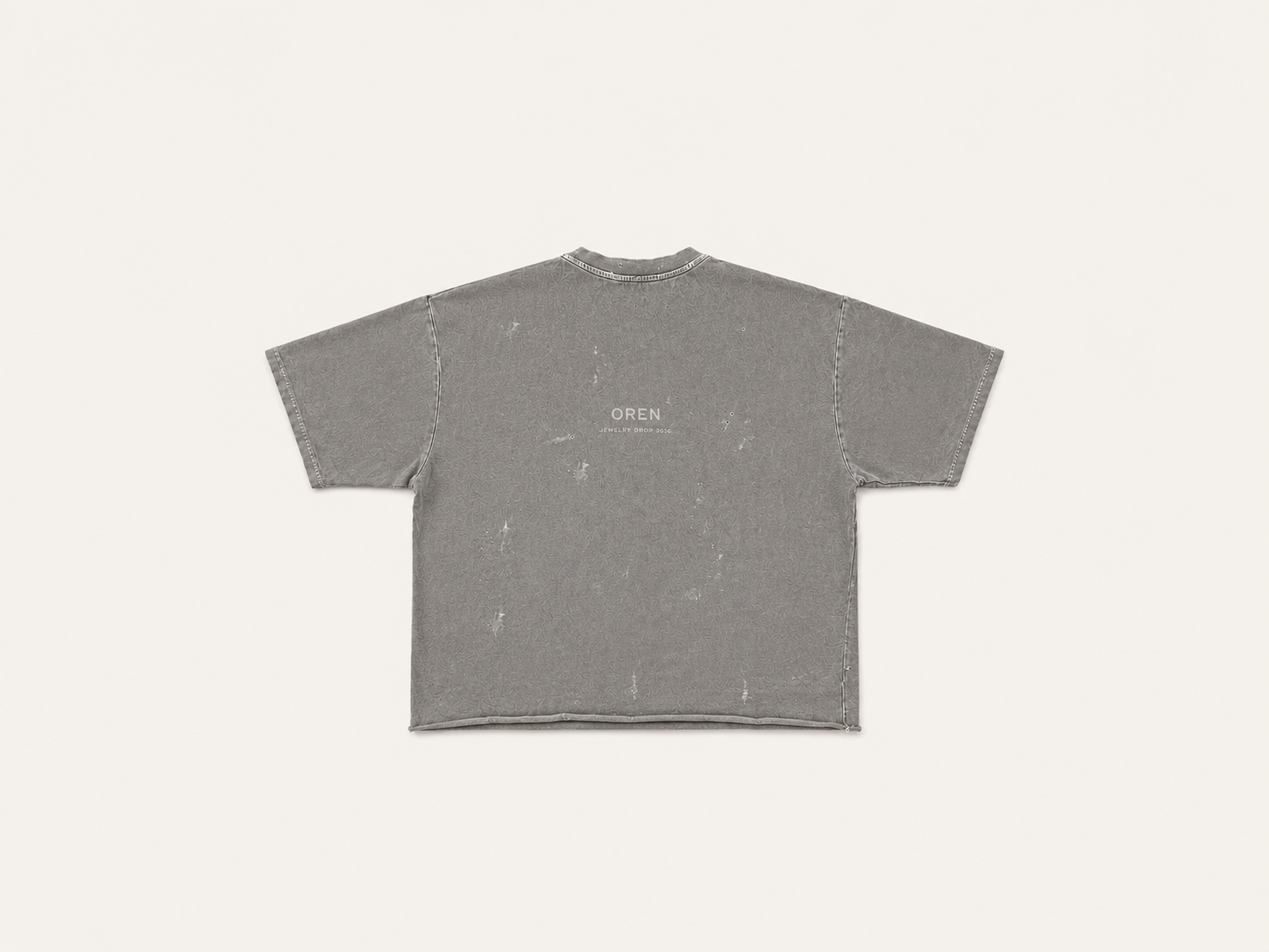 OREN Offcut (FR.T01), destroyed-concept tee — view 2